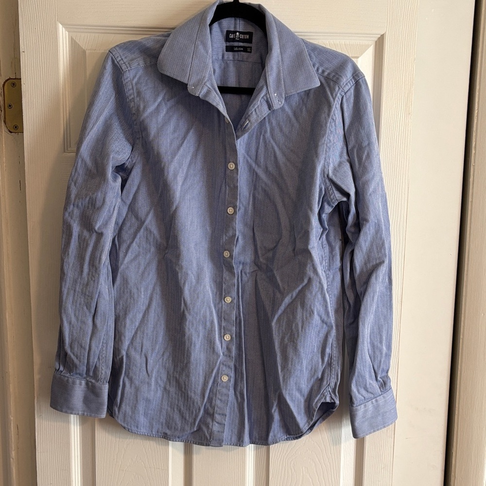 Club Room Light Blue Striped Men's Dress Shirt